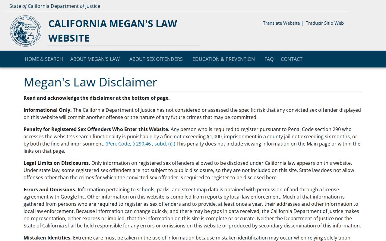 Reedley neighbors California offender registry reference