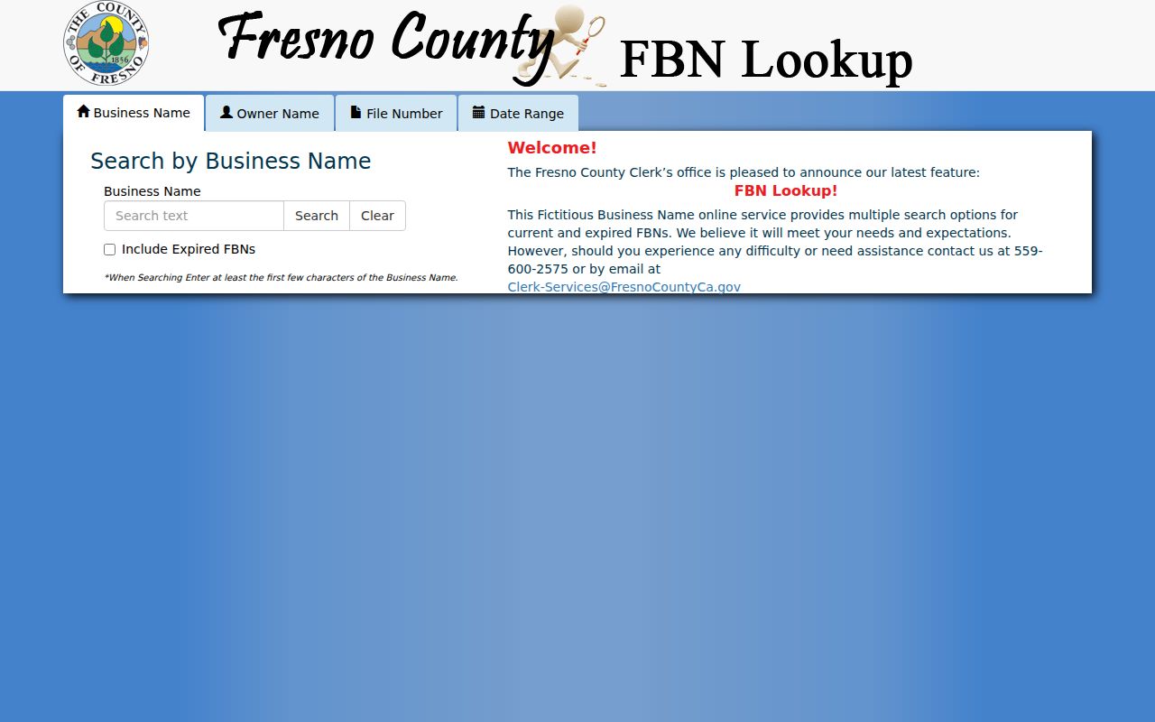 Reedley resident lookup fictitious business name search